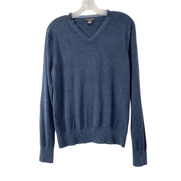 Banana Republic Other - Banana Republic Silk Cashmere Cotton Men's Luxury Blend Slim Fit Sweater Medium